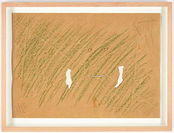 Eddie Figge, mixed media and collage on paper, signed and dated 1965.