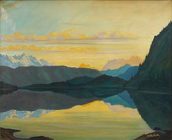 OKÄND KONSTNÄR, olja på duk, sign Otto Herrfurth, 1900-talets början.