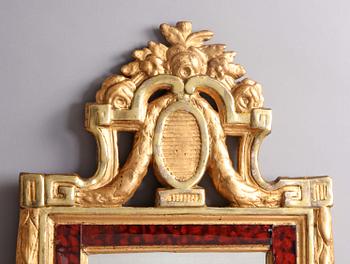 SPEGEL, gustaviansk, märkt NFG (Niclas Falkengren 1776-1813).
