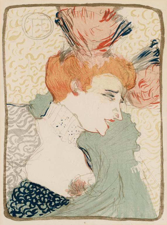 Henri de Toulouse-Lautrec, "Mademoiselle Marcelle Lender, en buste".