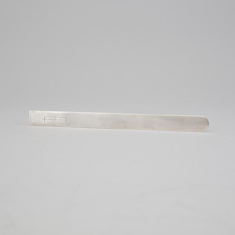 WIWEN NILSSON, brevkniv av sterlingsilver, Anders Nilsson, Lund 1973. Vikt ca 50 gram.