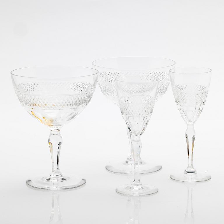 Edward Hald, Glass service, 68 pieces, “Rio”, Orrefors.