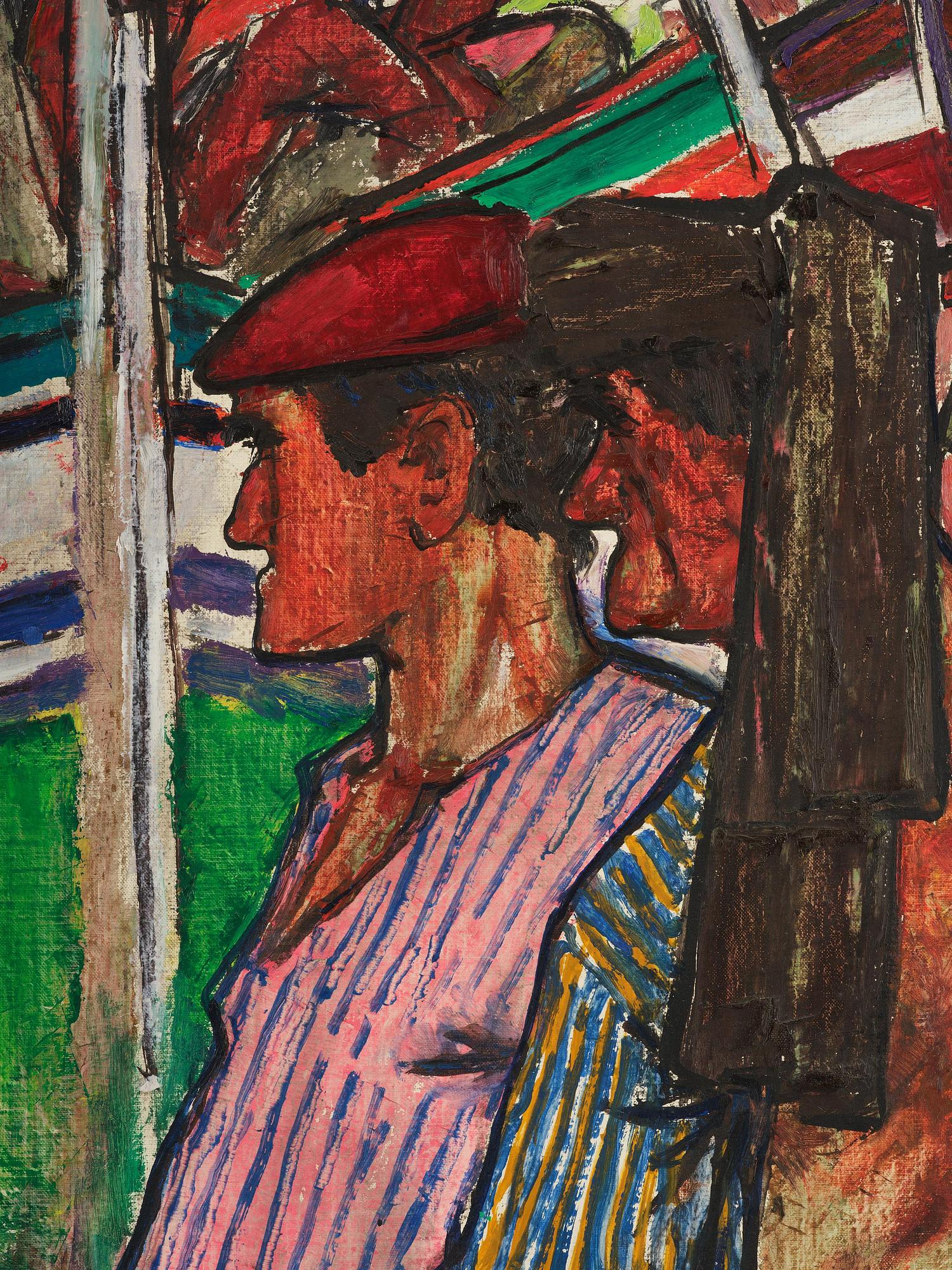 Eerik Haamer, Motif from the fishing village of Nazaré, Portugal.