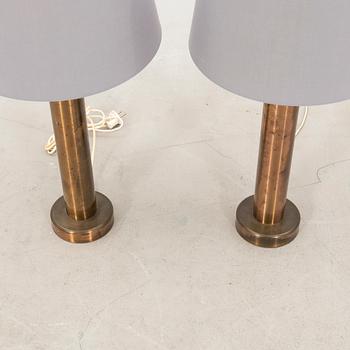 Table lamps, a pair, Kosta Elarmatur, 1970s.