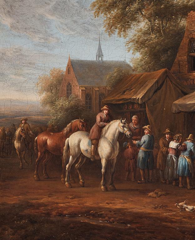 Carel van Falens Tillskriven, Utanför värshuset.