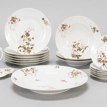 A 24-piece table ware, porcelain, Kornilov 1861-1884.