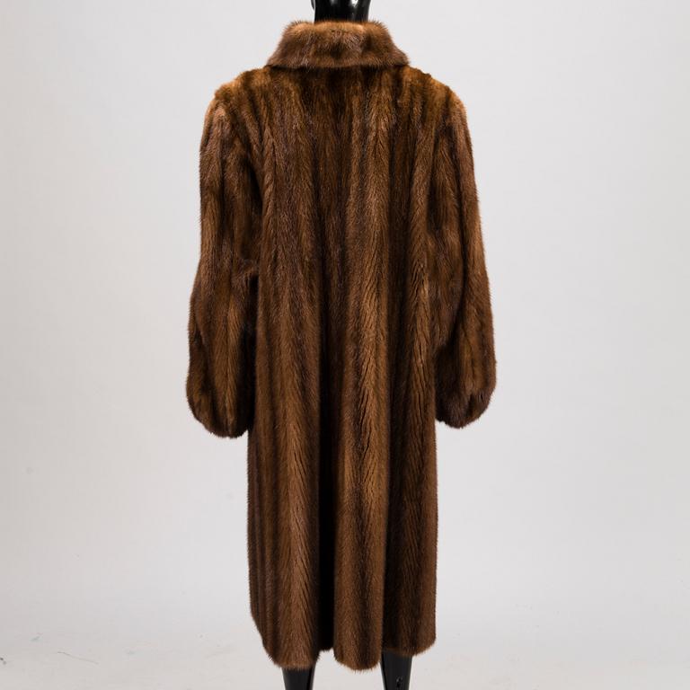 A SAGA MINK FUR COAT.