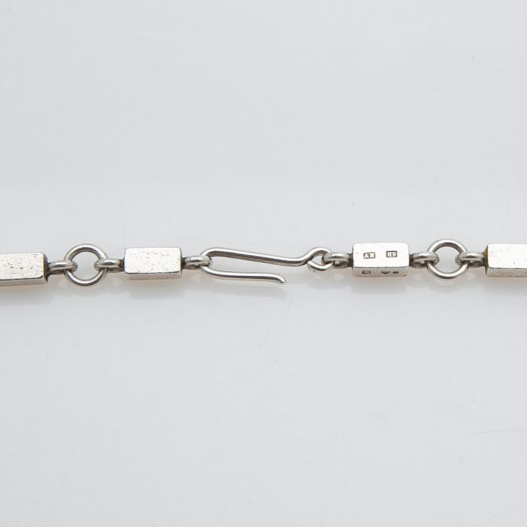 Wiwen Nilsson, Necklace, sterling silver, Lund, 1958.