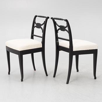 Chairs, 6 pcs, 19th century, Trafalgar type.