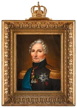 267. Fredric Westin Circle of, "Konung Karl XIV Johan" (1763-1844).