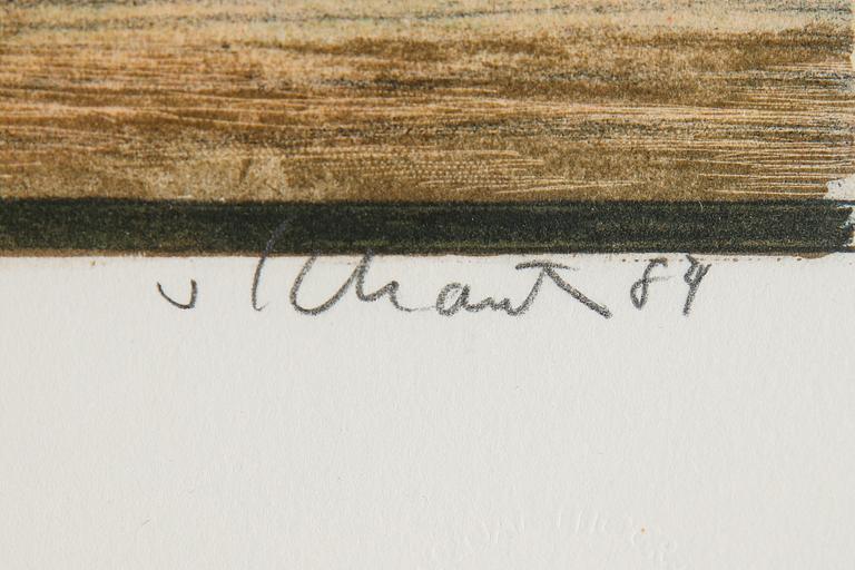 Philip von Schantz, färglitografi, 1984, signerad PT.