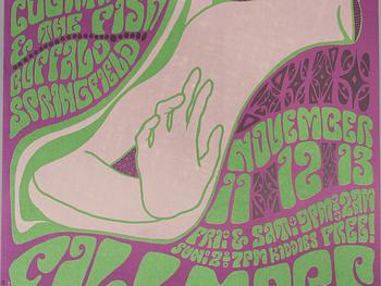 Wes Wilson, concert posters, a pair, West Coast Lithograph, 1966.
