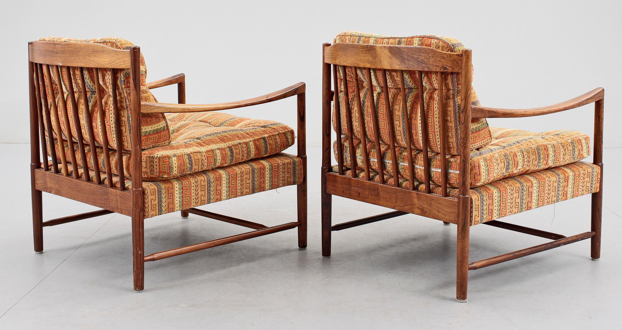 FÅTÖLER, ett par, Danmark, 1950/60-tal.