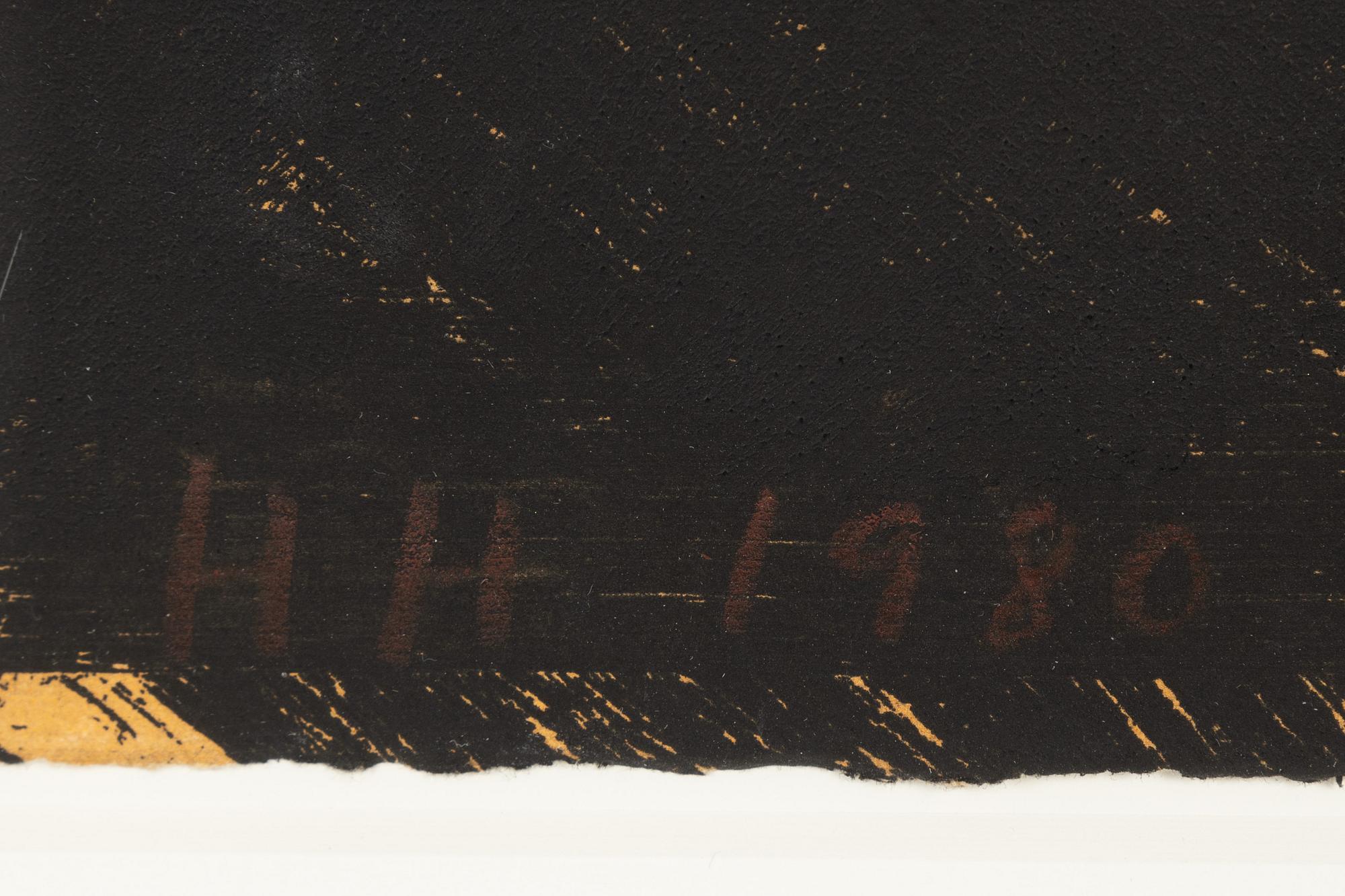 Howard Hodgkin, etsning, 1980. Signerad och daterad.