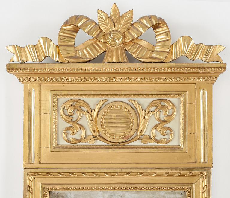 SPEGEL, gustaviansk, Stockholms hallstämpel, daterad 1798?.