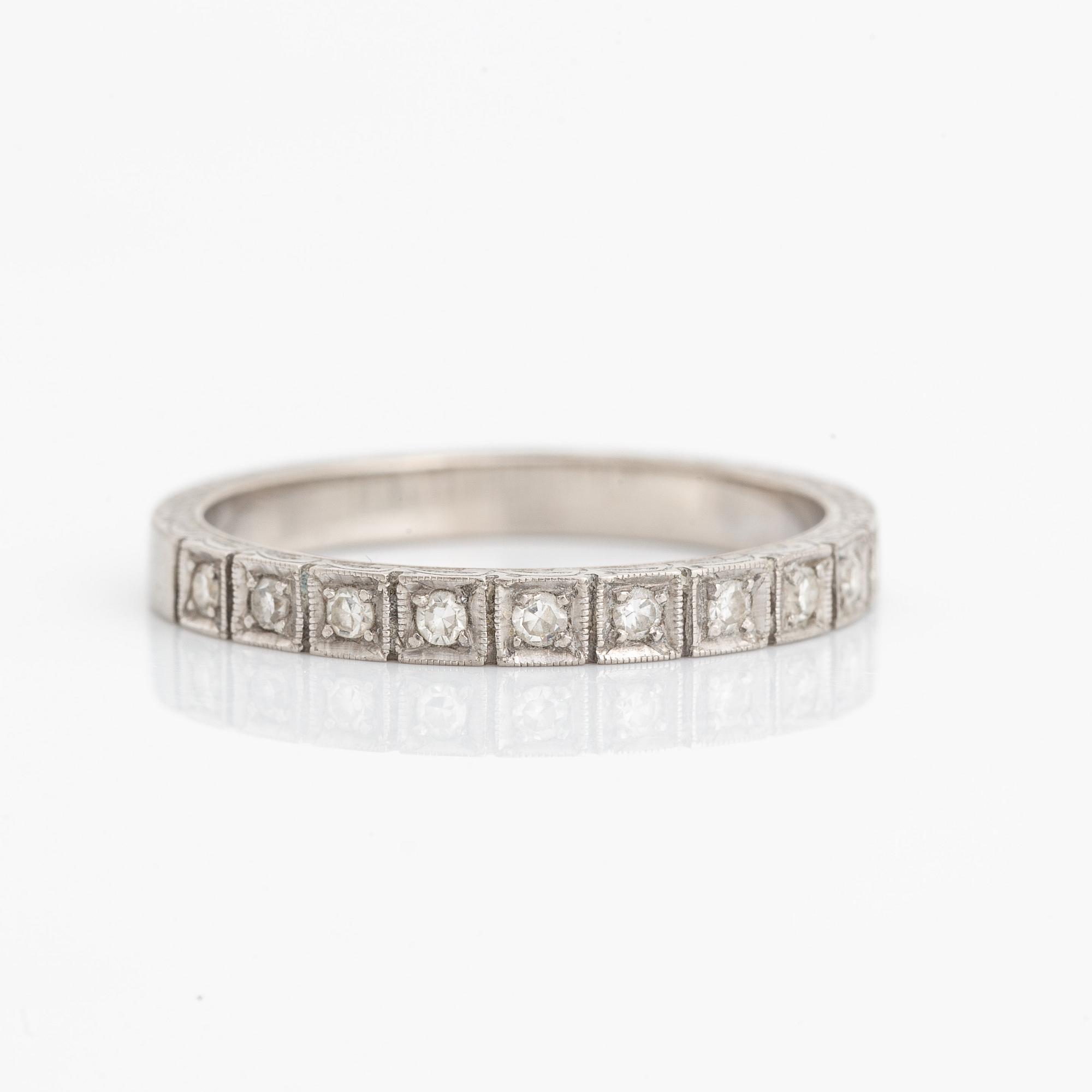 Eight cut diamond ring.