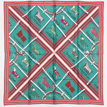 Hermès, vändbar scarf, "Couvertures et tenues de jour".