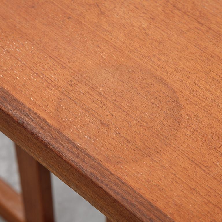 A swedish teak sofa table, Skaraborgs Möbelindustri, Tibro, second half of the 20th century. Signed with label.