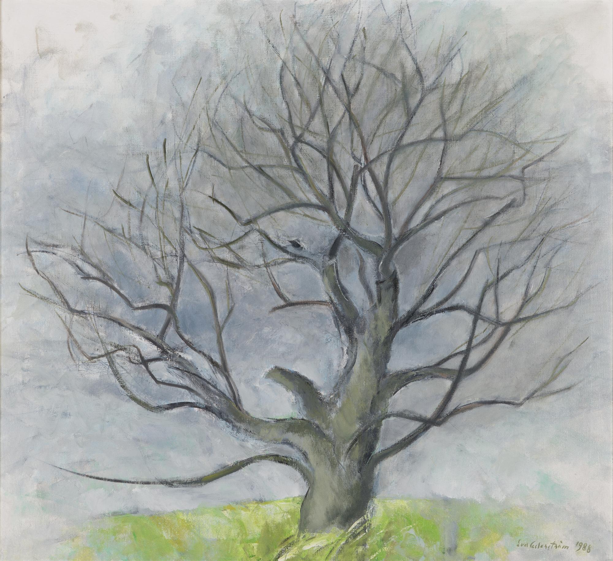 Eva Cederström, olja på duk, signerad och daterad 1988.