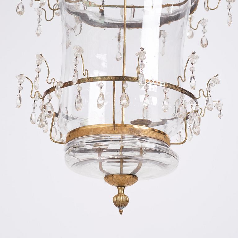 A presumably Russian Louis XVI  two-light lantern.