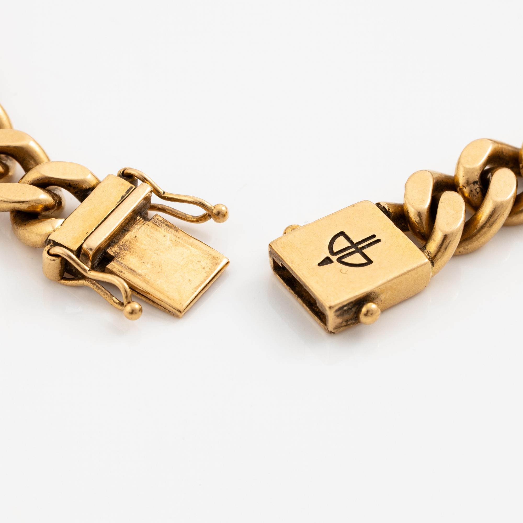 Bracelet, 18K gold, Balestra Italy.