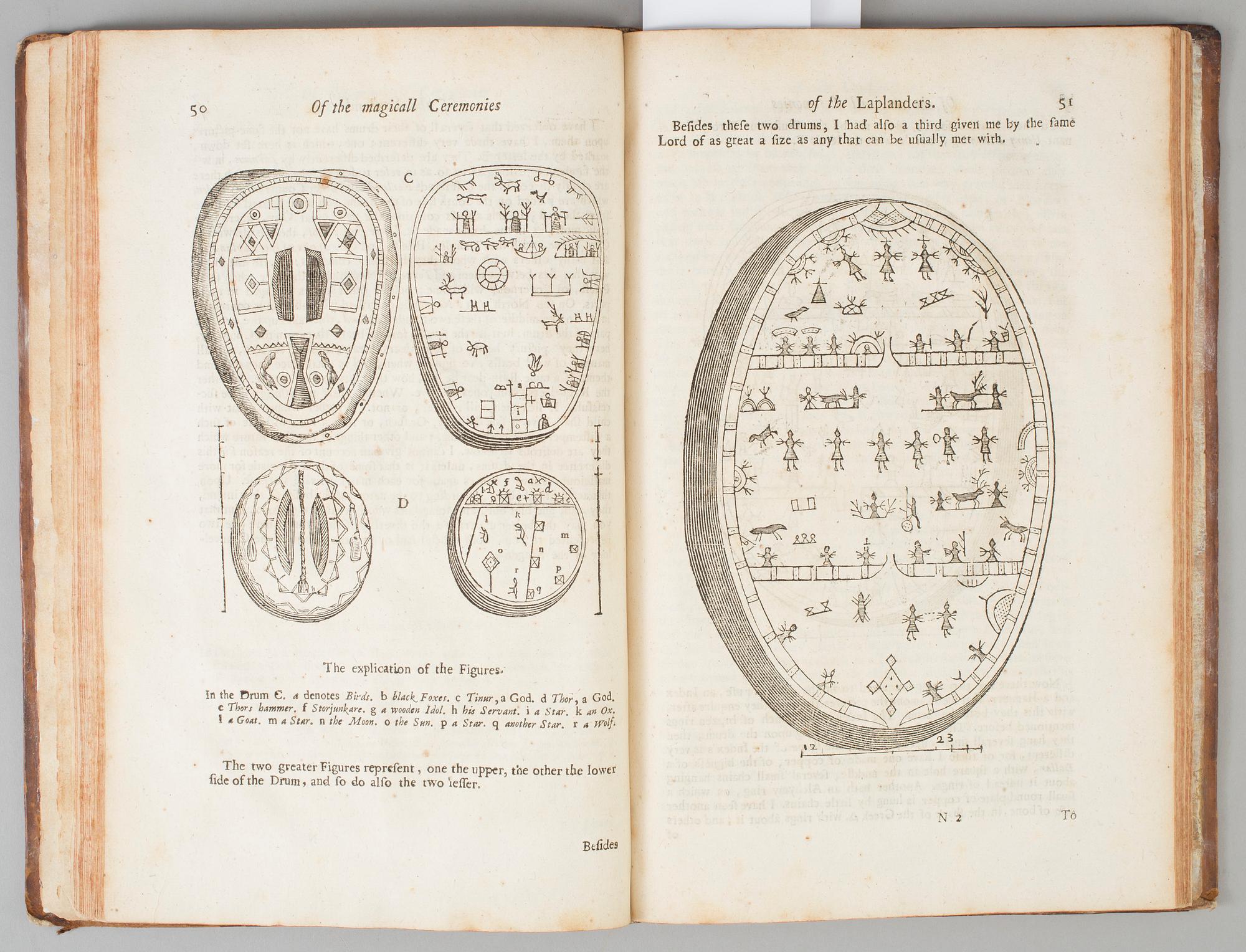BOK, Johannes Schefferus, Beskrivning av Lappland tryckt Oxford 1674.