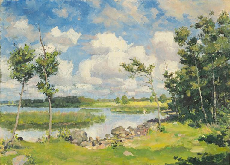 Bernhard Oscarsson, oil on canvas, signed,