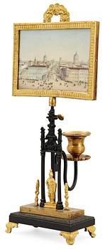 861. A Russian late Empire table lamp, ca 1830.