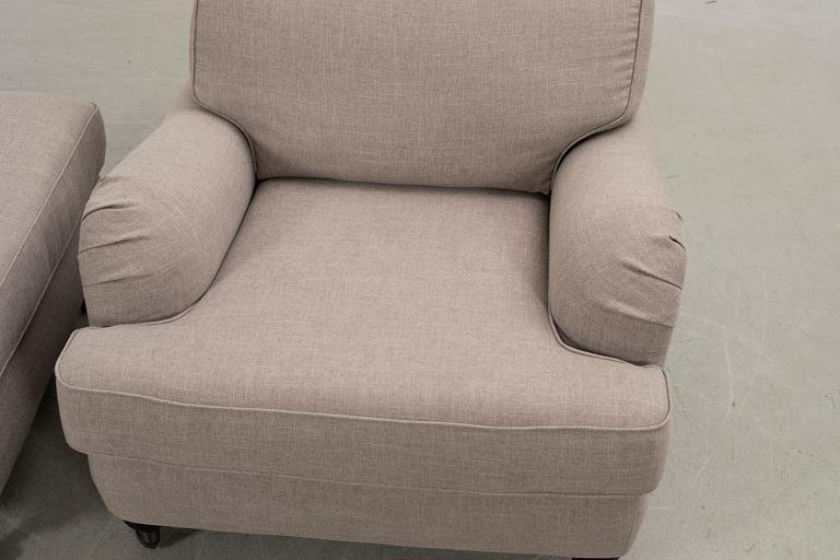 Armchair with footstool, Howard model.