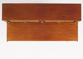 A presumably German Louis XVI mahogany desk, late 18th century.