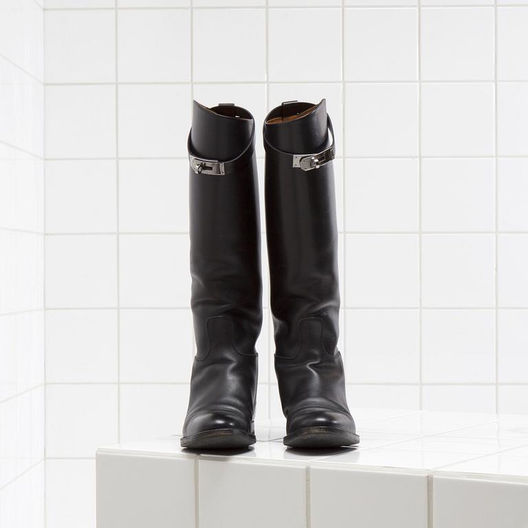 STÖVLAR, Hermès, "Jumping" storlek 37,5.