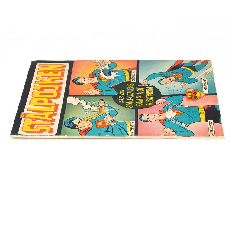 Comic book, “Stålpojken”, No 1.