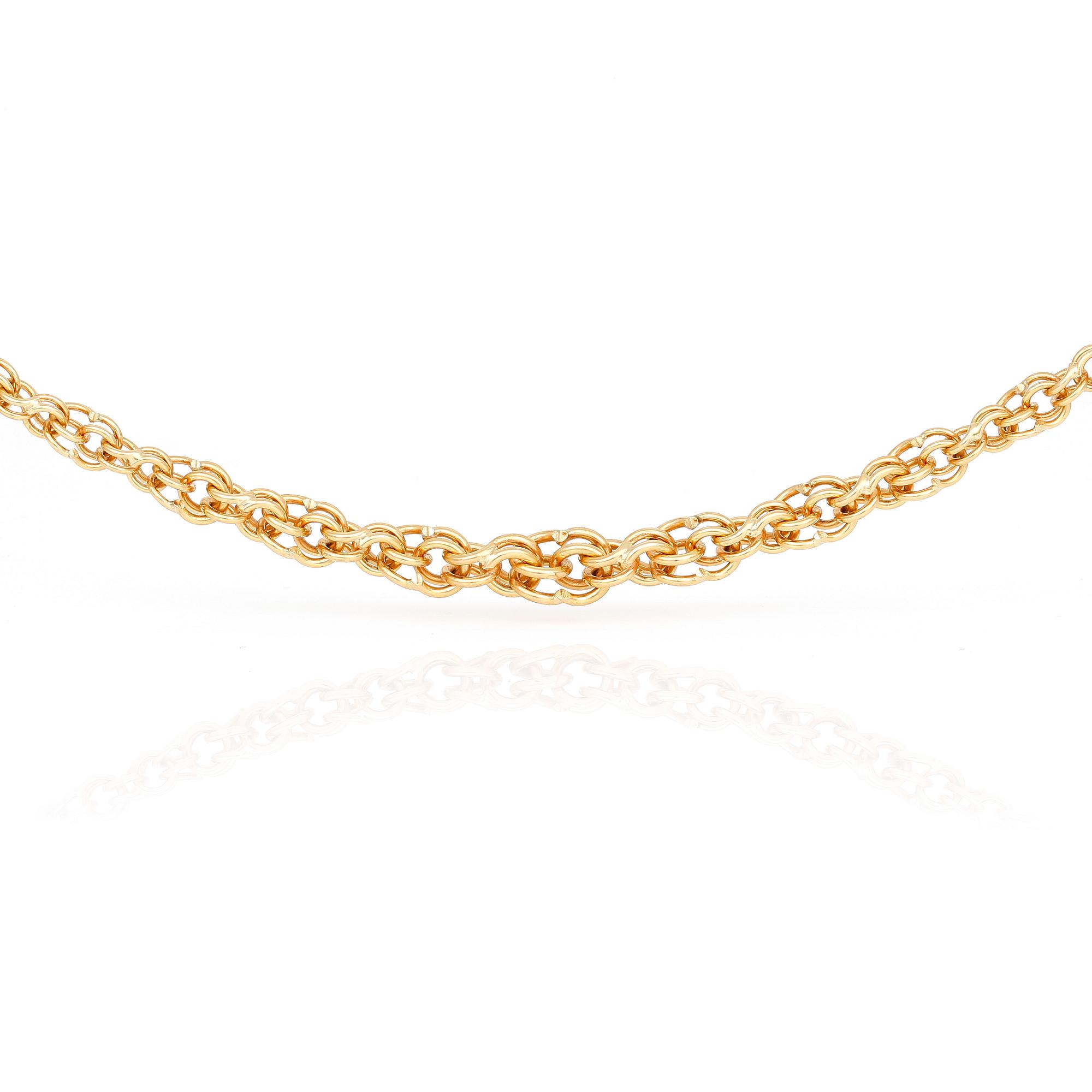 COLLIER, 18 k guld. Vikt ca 37 g.