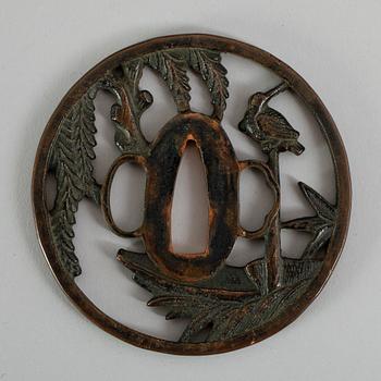 TSUBA, brons, Japan, 1800-tal.