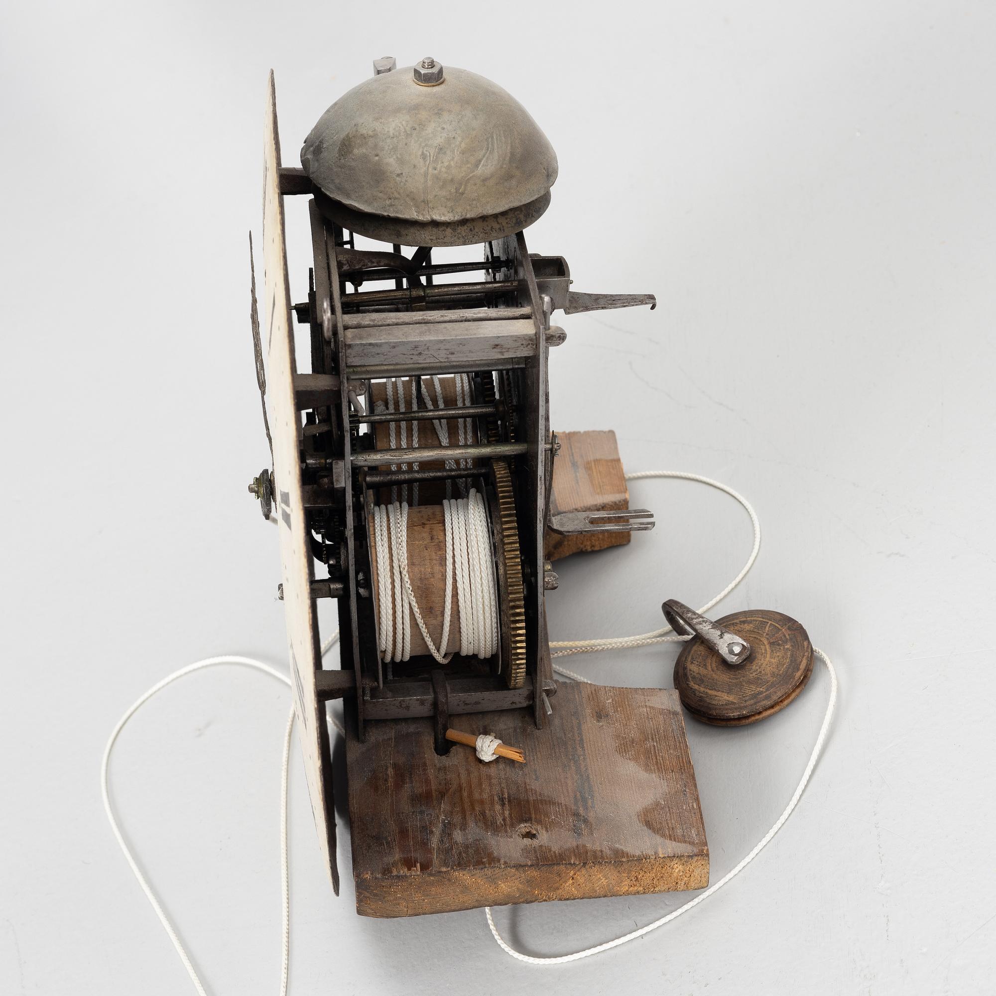 A Gustavian long case clock, 18th/19th Century.