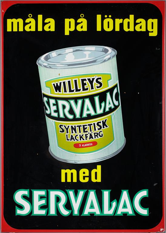 EMALJSKYLT, Willey's servalac, 1950-tal.