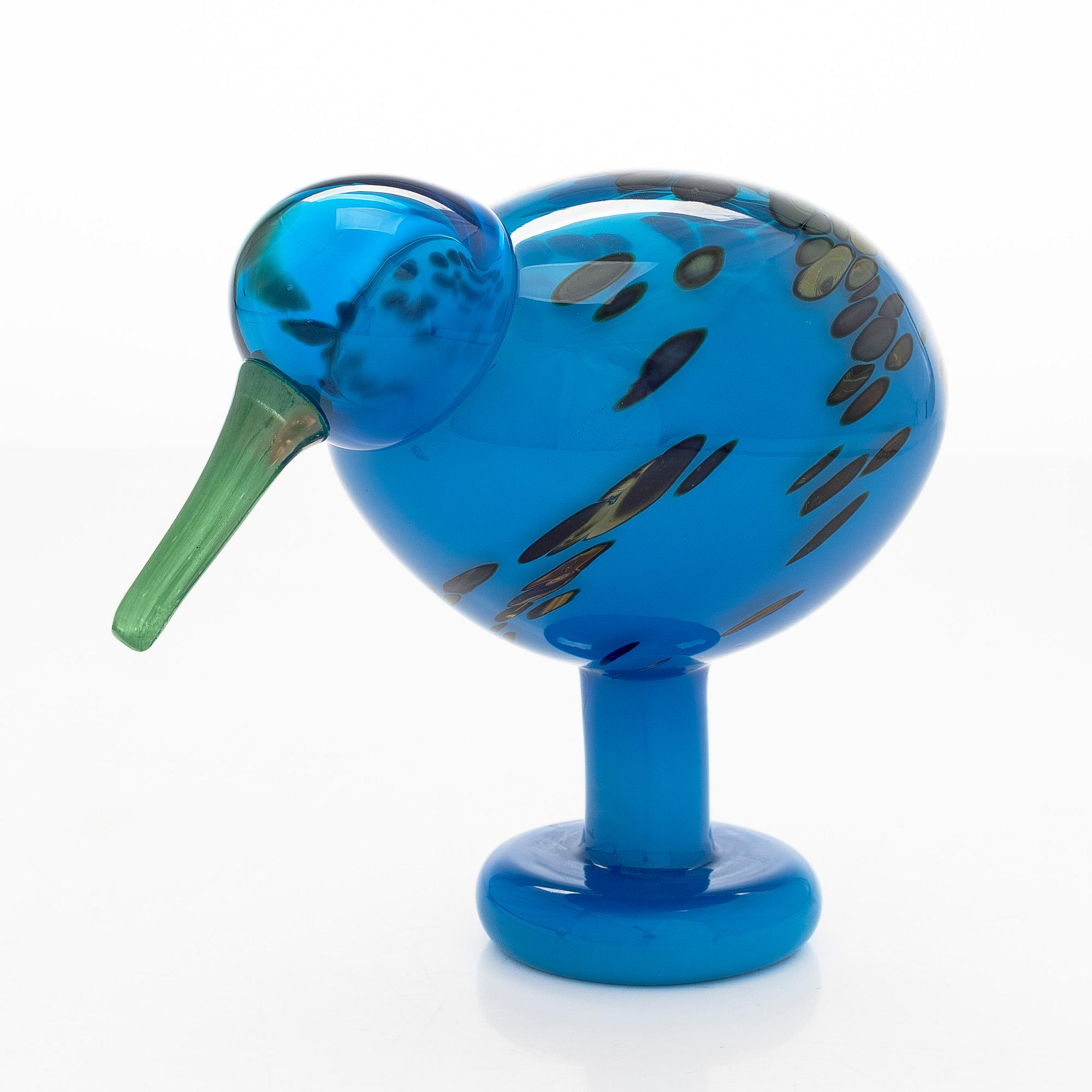 Oiva Toikka, an anniversary bird, 'Lagoon Kiwi', signed and numbered Oiva Toikka Nuutajärvi Notsjö 29/150.