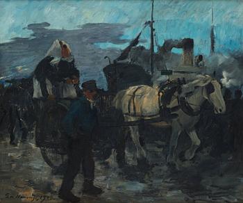 Gösta von Hennigs, Harbour scene.