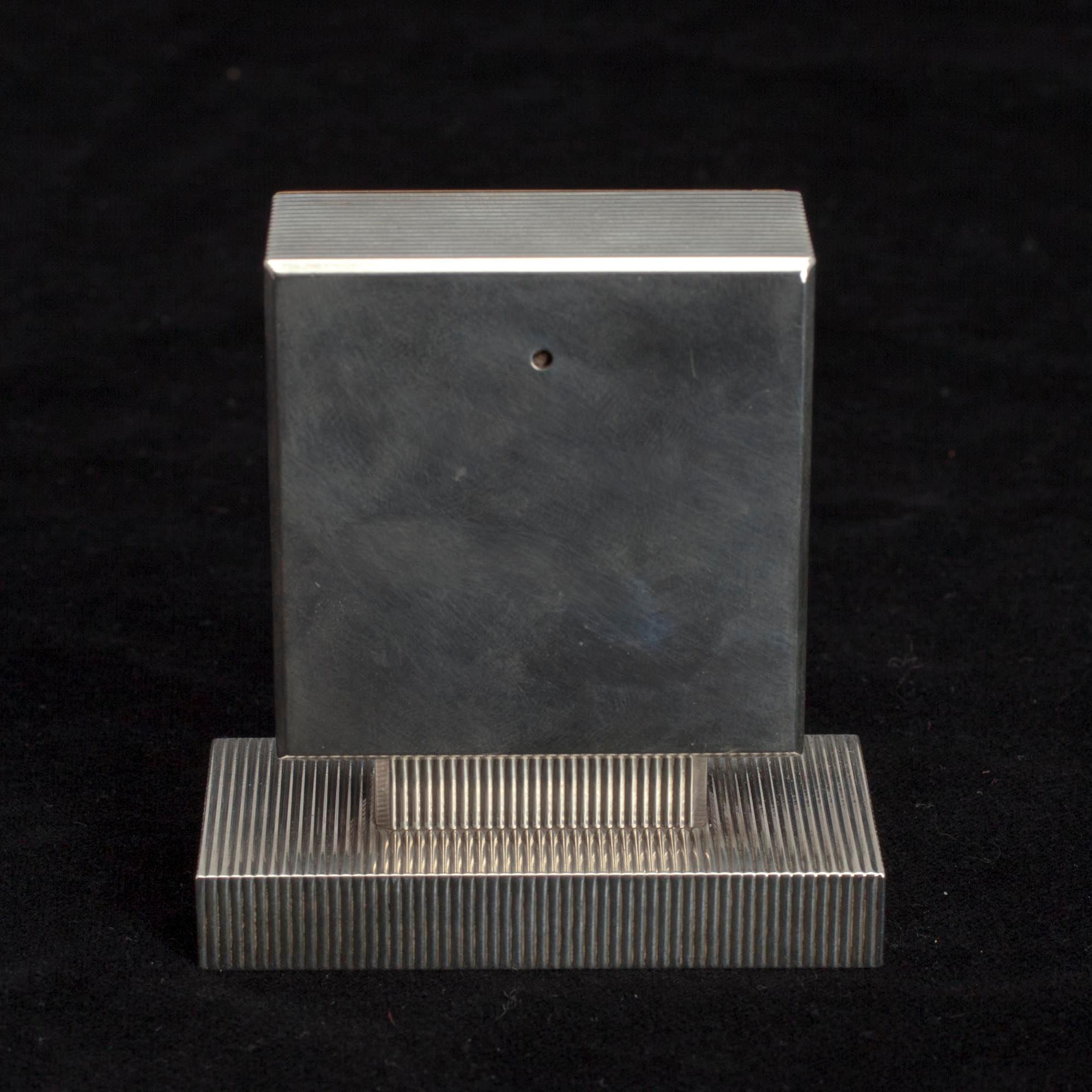 CARTIER BAROMETER, silver, guld. Frankrike 1930-t.