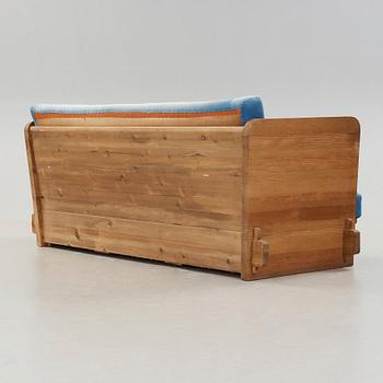 Axel Einar Hjorth, "Lovö", a stained pine sofa, Nordiska Kompaniet, Sweden 1930´s.