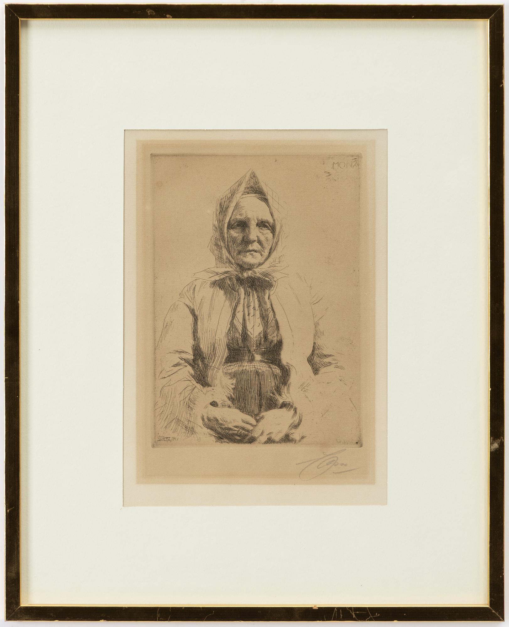 Anders Zorn, "Mona".