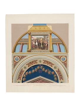 Giovanni Ottaviani, Five scenes from cloister vaults in the Raphael Loggias in the Vatican.