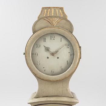 A rococo long case clock, Sweden, second half of the 18th century.