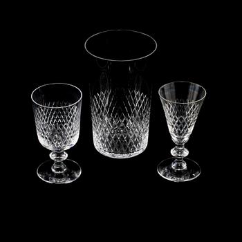 SERVISDELAR, 23 st, "Diamant", Vicke Lindstrand, Kosta, 1900-talets andra hälft.