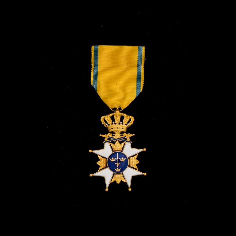 MEDALJ, 18 k. Kungliga Sällskapet Pro Patria. Vikt ca 22 g.