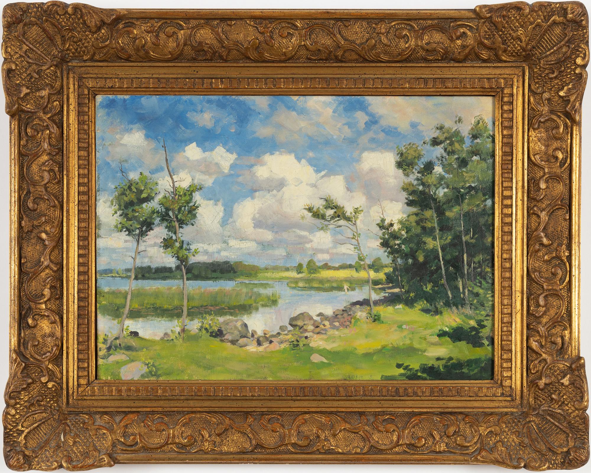 Bernhard Oscarsson, oil on canvas, signed,