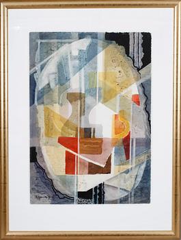 JEKABS SPRINGIS, akvarell, signerad.