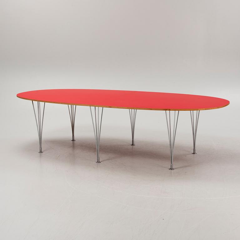 Bruno Mathsson & Piet Hein, a 'Superellips' dining table, 21st century.