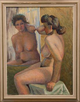 TOIMI KIVIHARJU, olja på duk, signerad och daterad 1946.