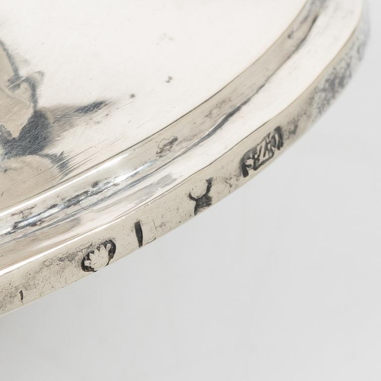 Carl Zacharias Schultz, gräddkanna, silver, (verksam 1819-1847) Tavastehus, Finland.